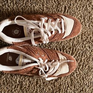 Aime Leon Dore Brown and Cream Sneakers